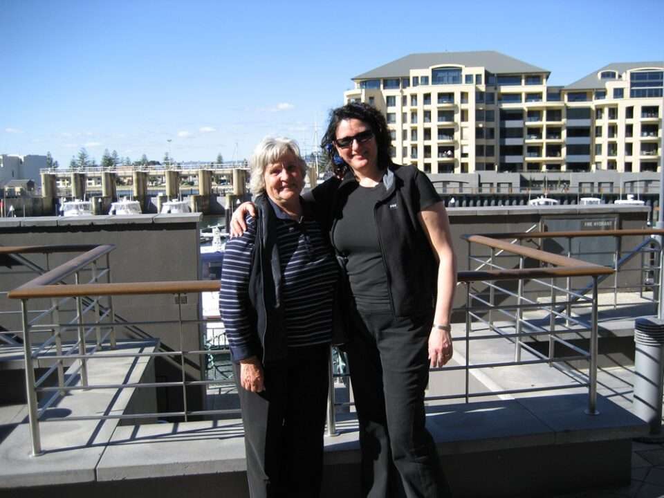 Maria and her mother at Glenelg