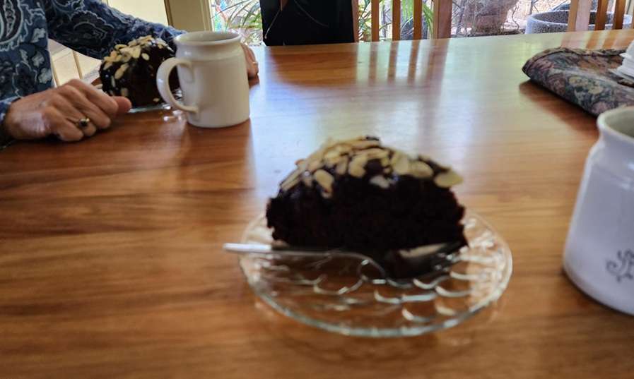 Chocolate Cake Post Surgery - Paragon PsychConnect A slice of chocolate cake on a table